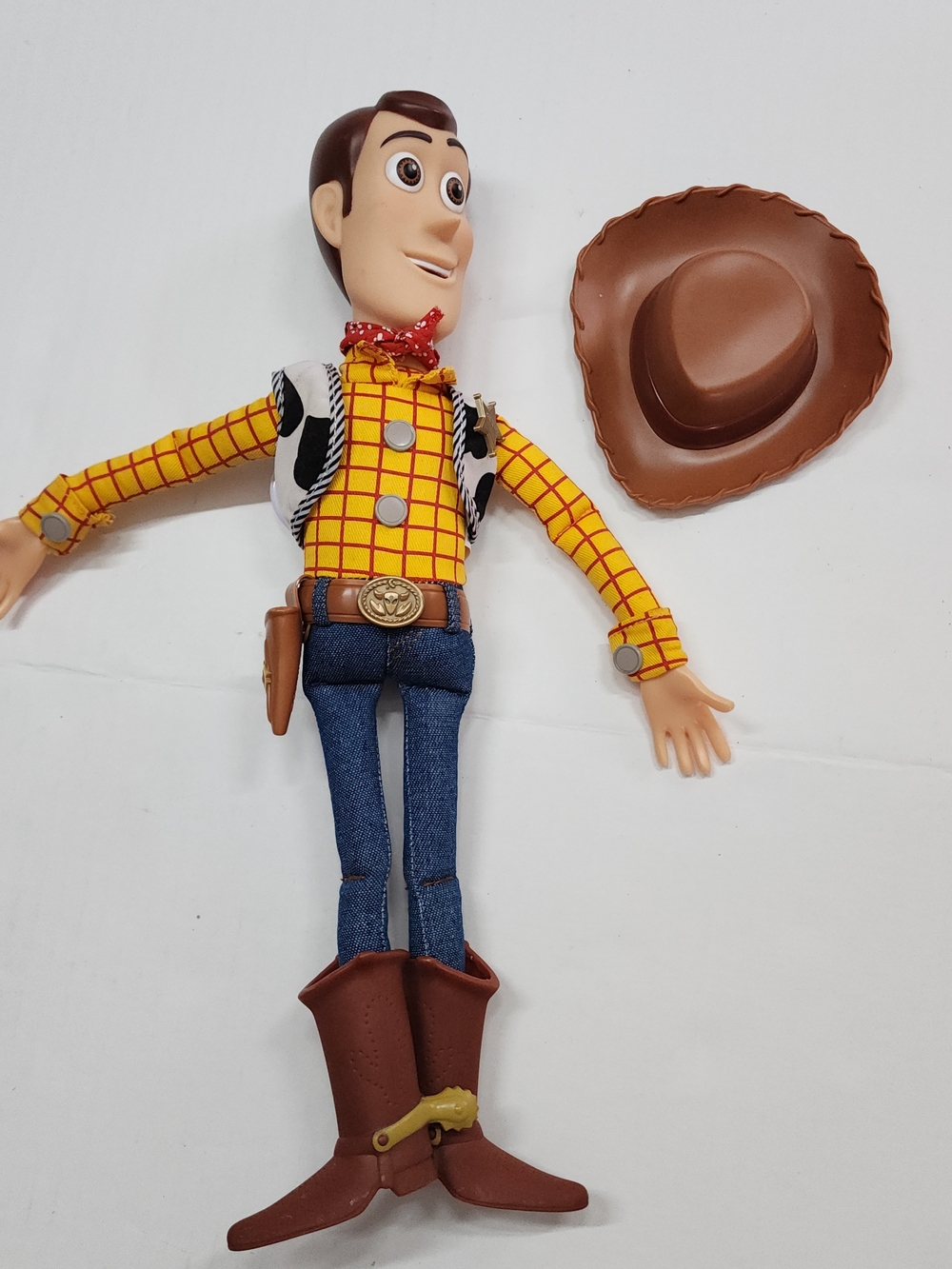 Toy Story Woody Talking Andy Sheriff Figure Disney Pixar Working W/ Hat